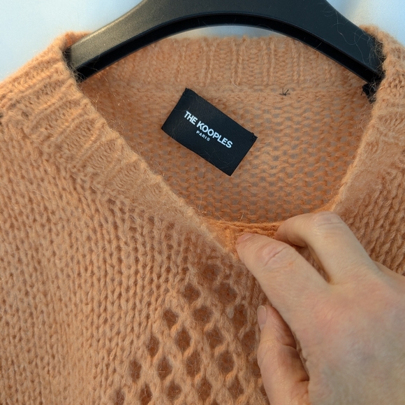 The Kooples Paris Cozy Knit Sweater in Orange Size S(1) In EUC - Picture 3 of 7